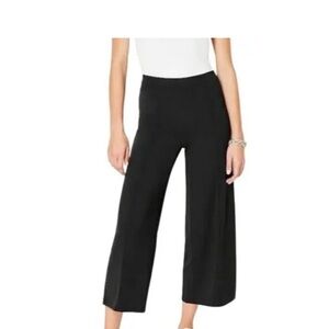 2 J.Jill FIT On-The-Go Woven Wide Leg Cropped Performance Pants